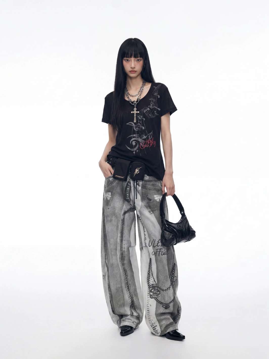 Graffiti Shadow Balloon Jeans