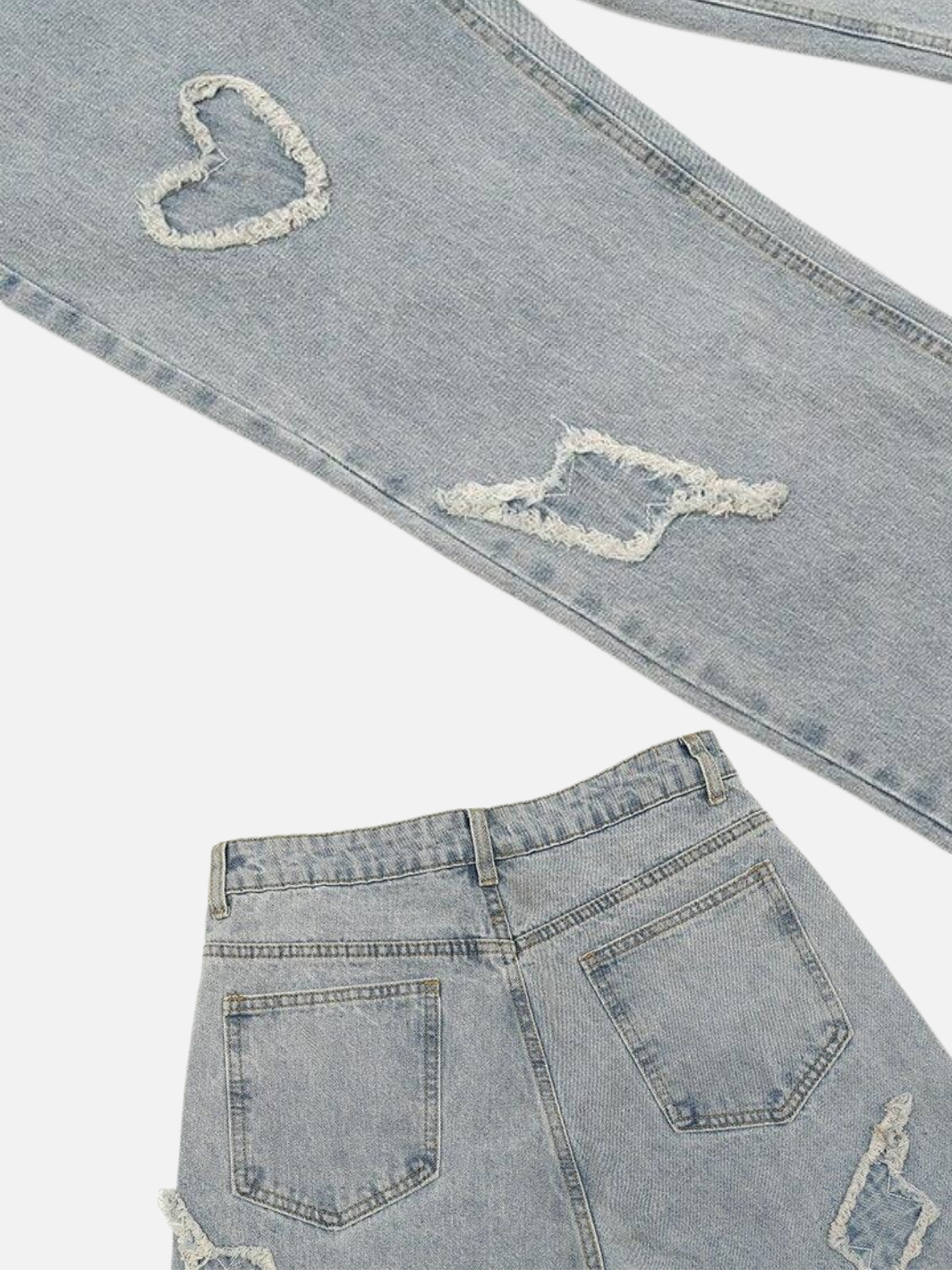 Love Embroidery Jeans