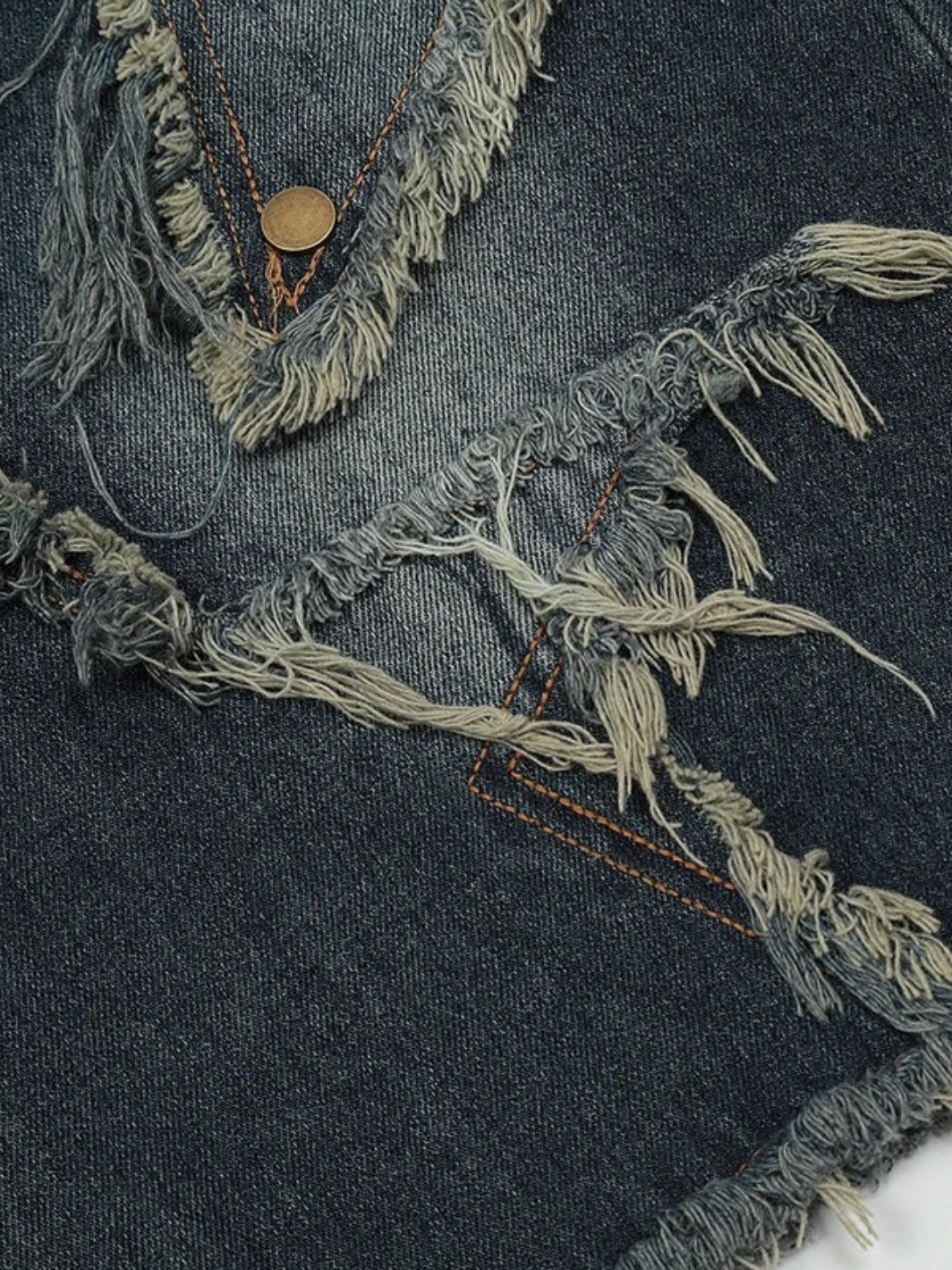 Vintage Tassel Star Denim Shorts