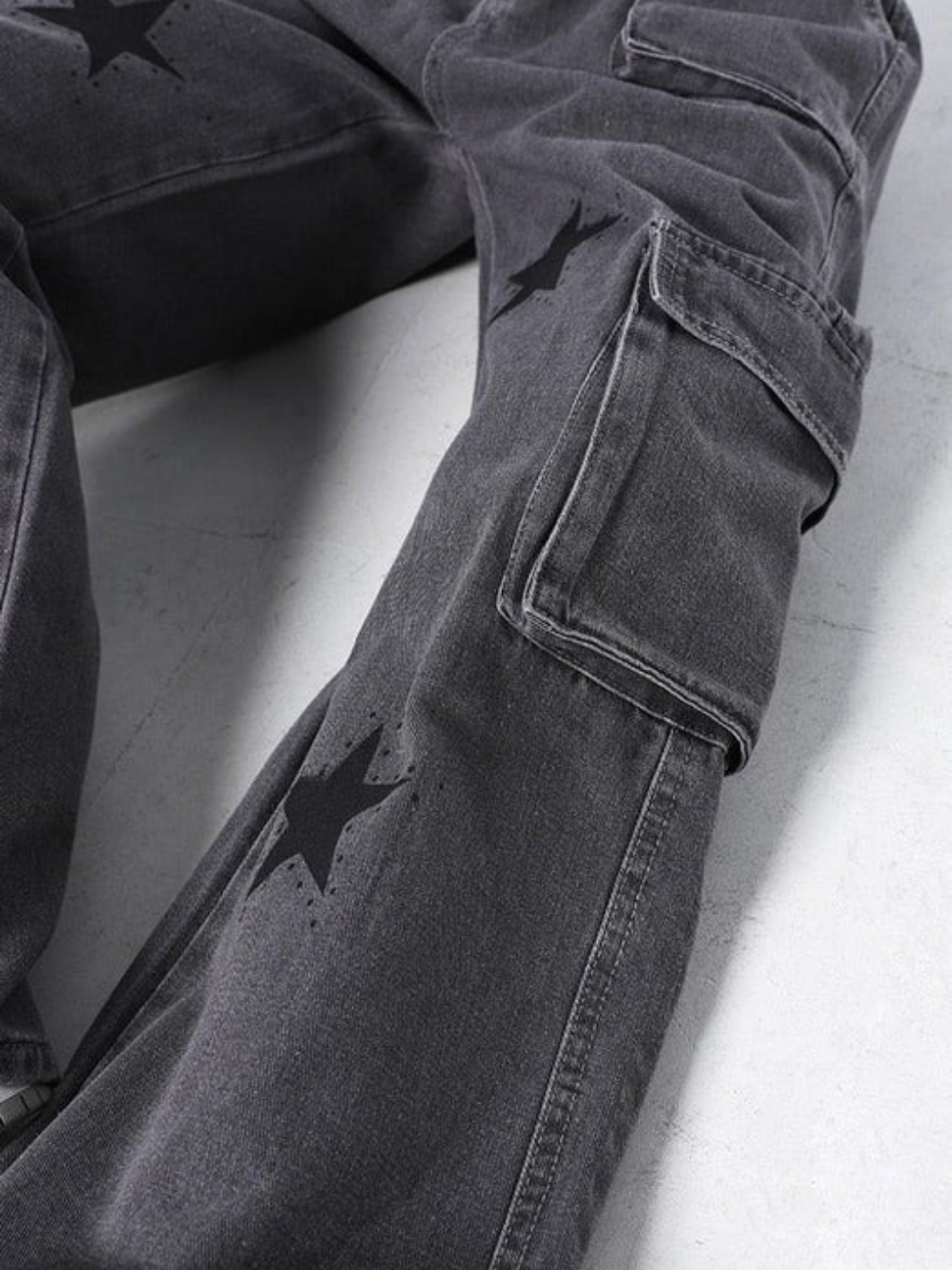 Y2K Stars Graphic Jeans