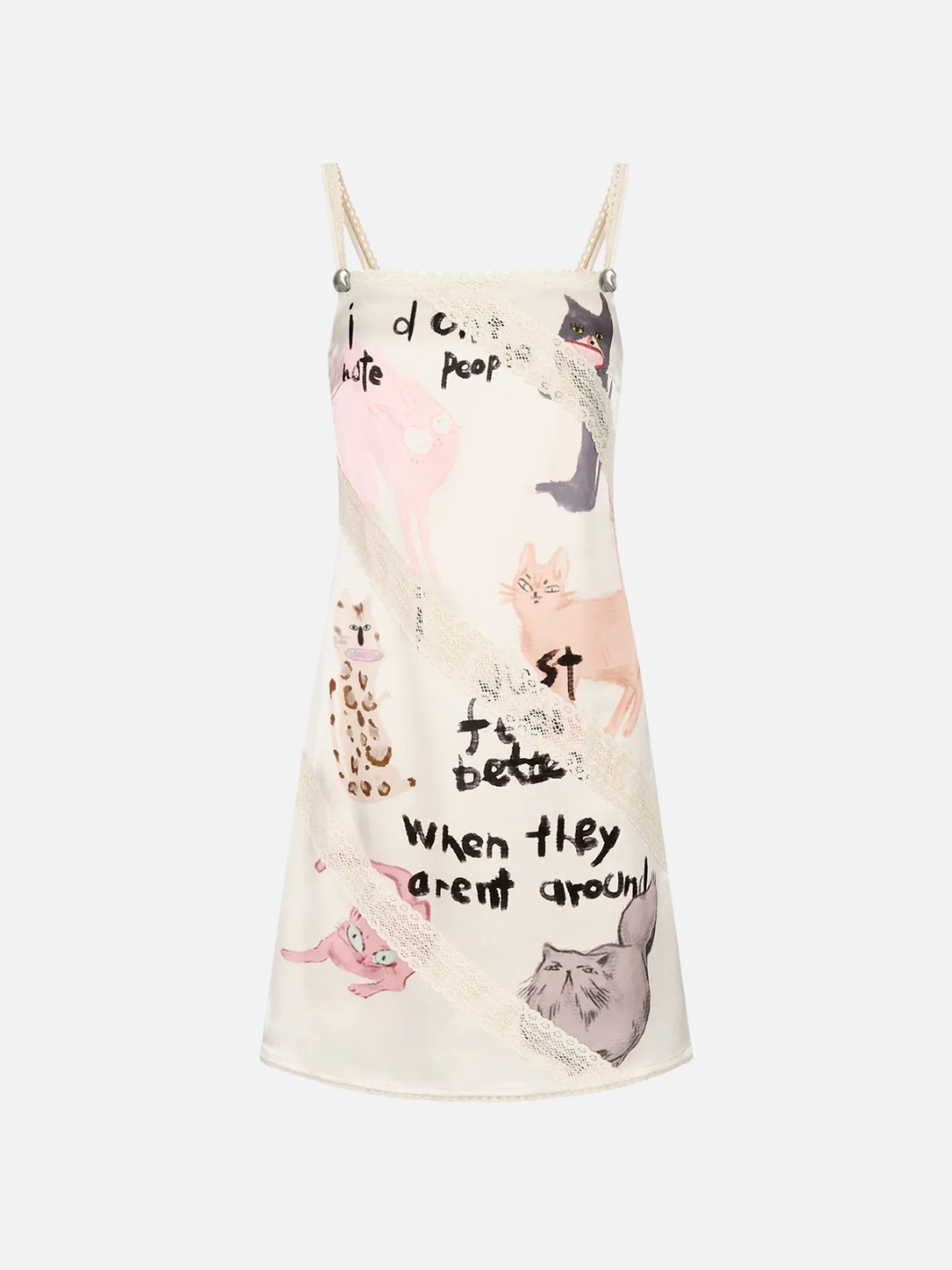 Scratchscript Slip Dress