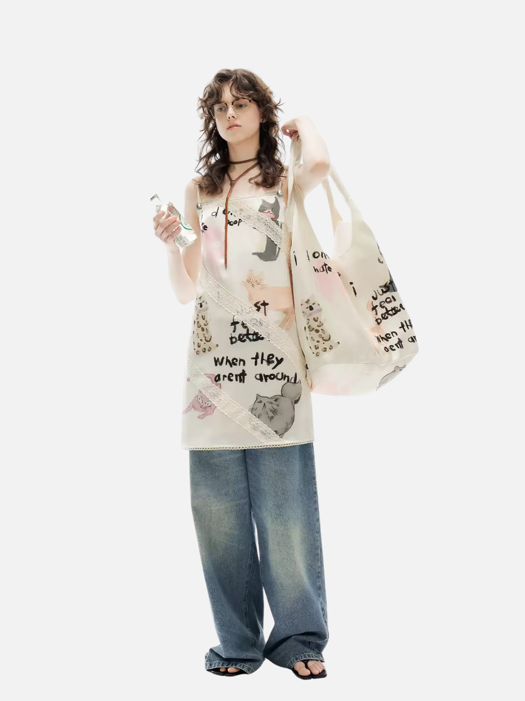 Scratchscript Slip Dress