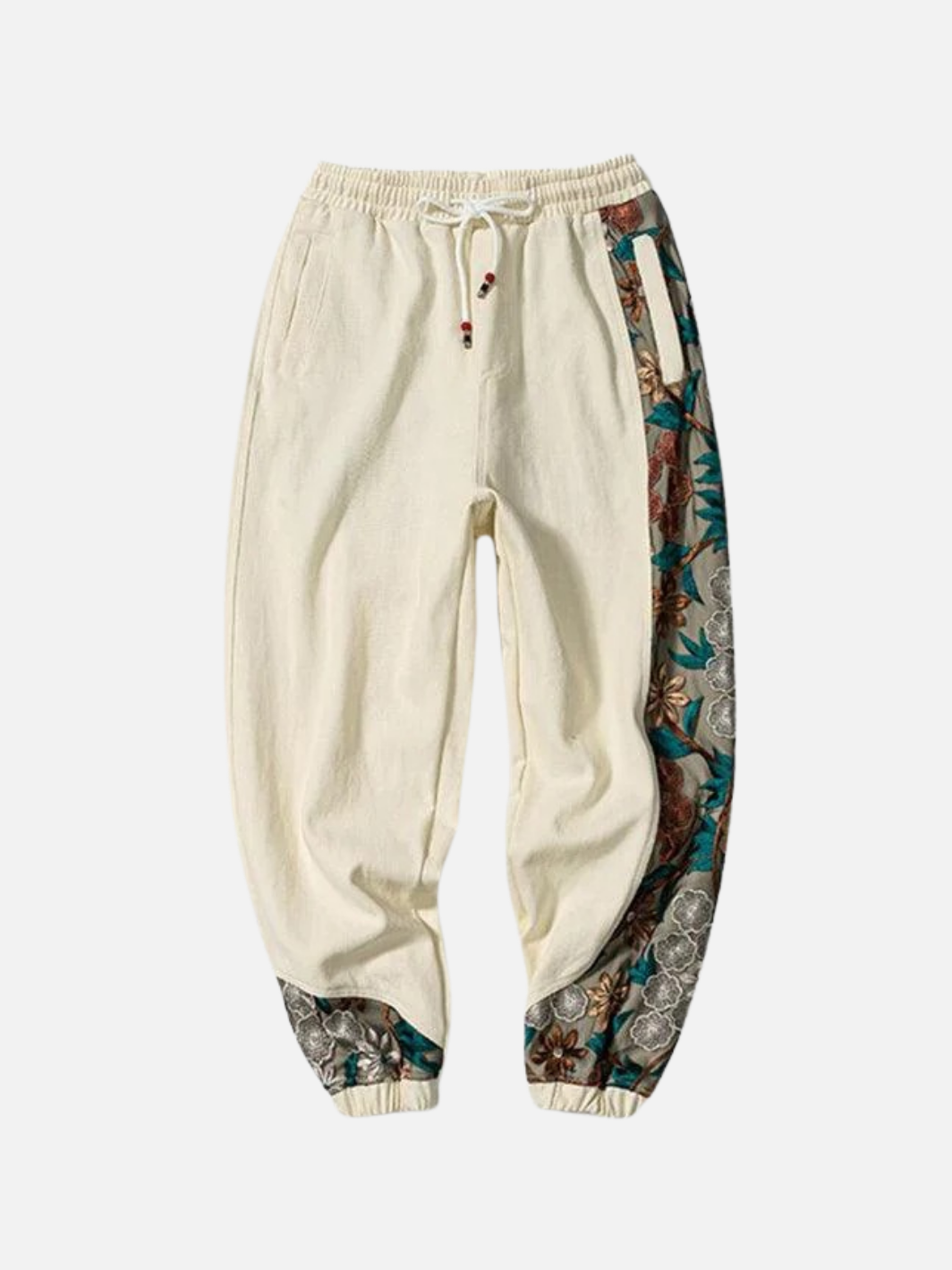 Flower Embroidery Sweatpants