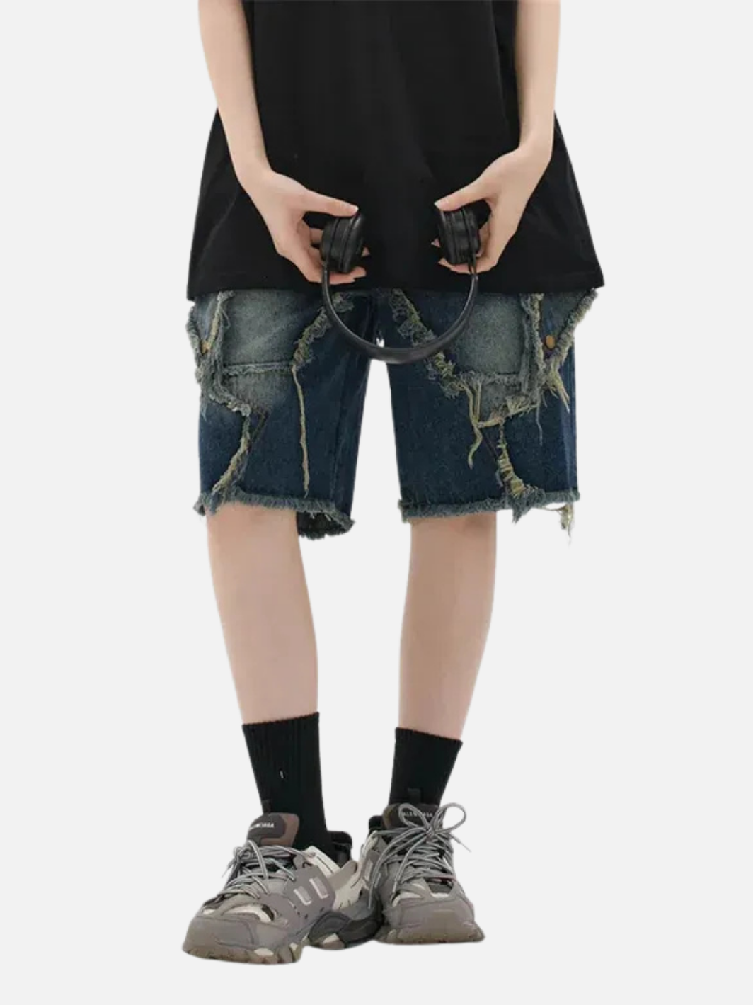 Vintage Tassel Star Denim Shorts