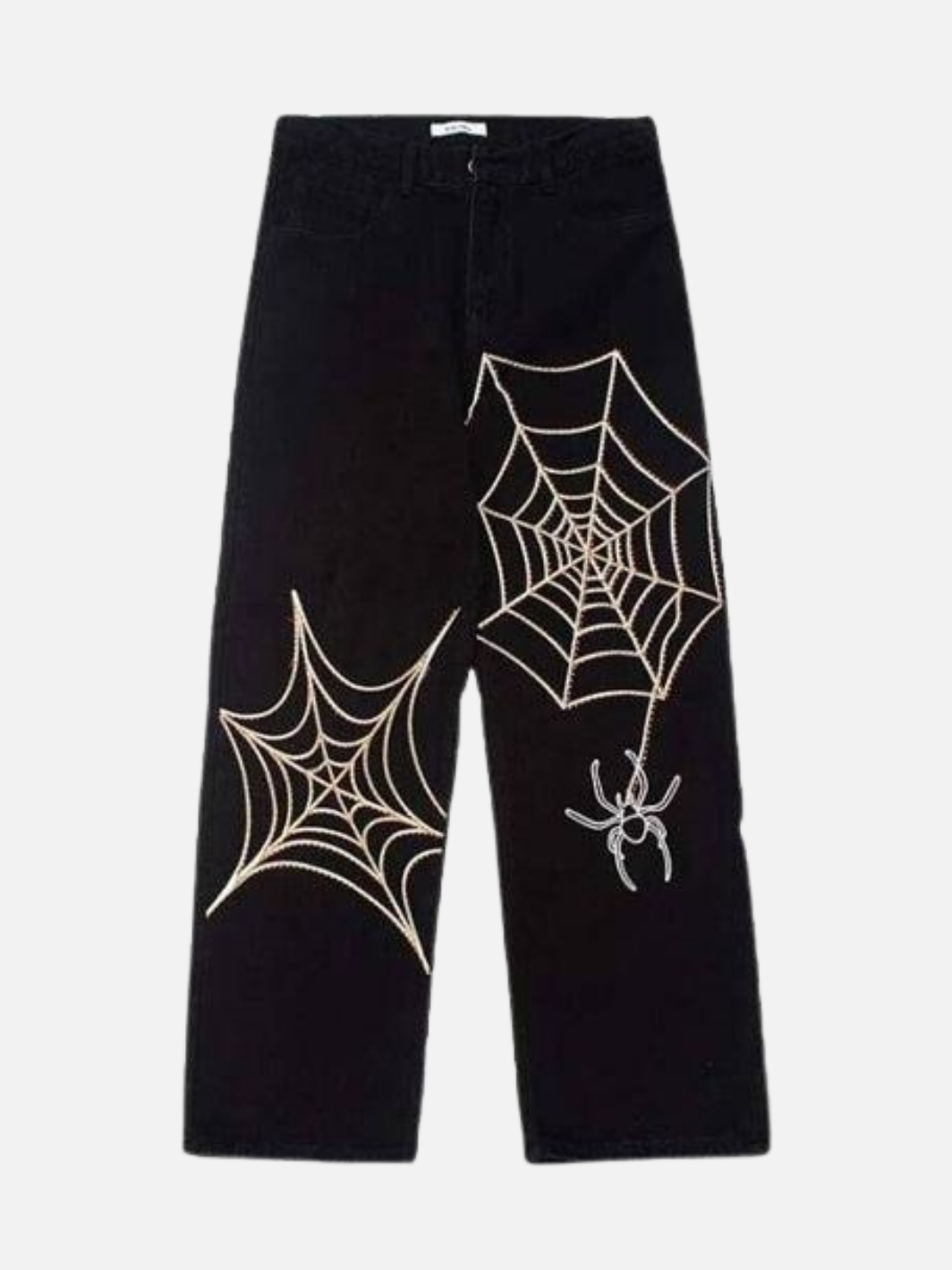 Spider Web Denim Trousers