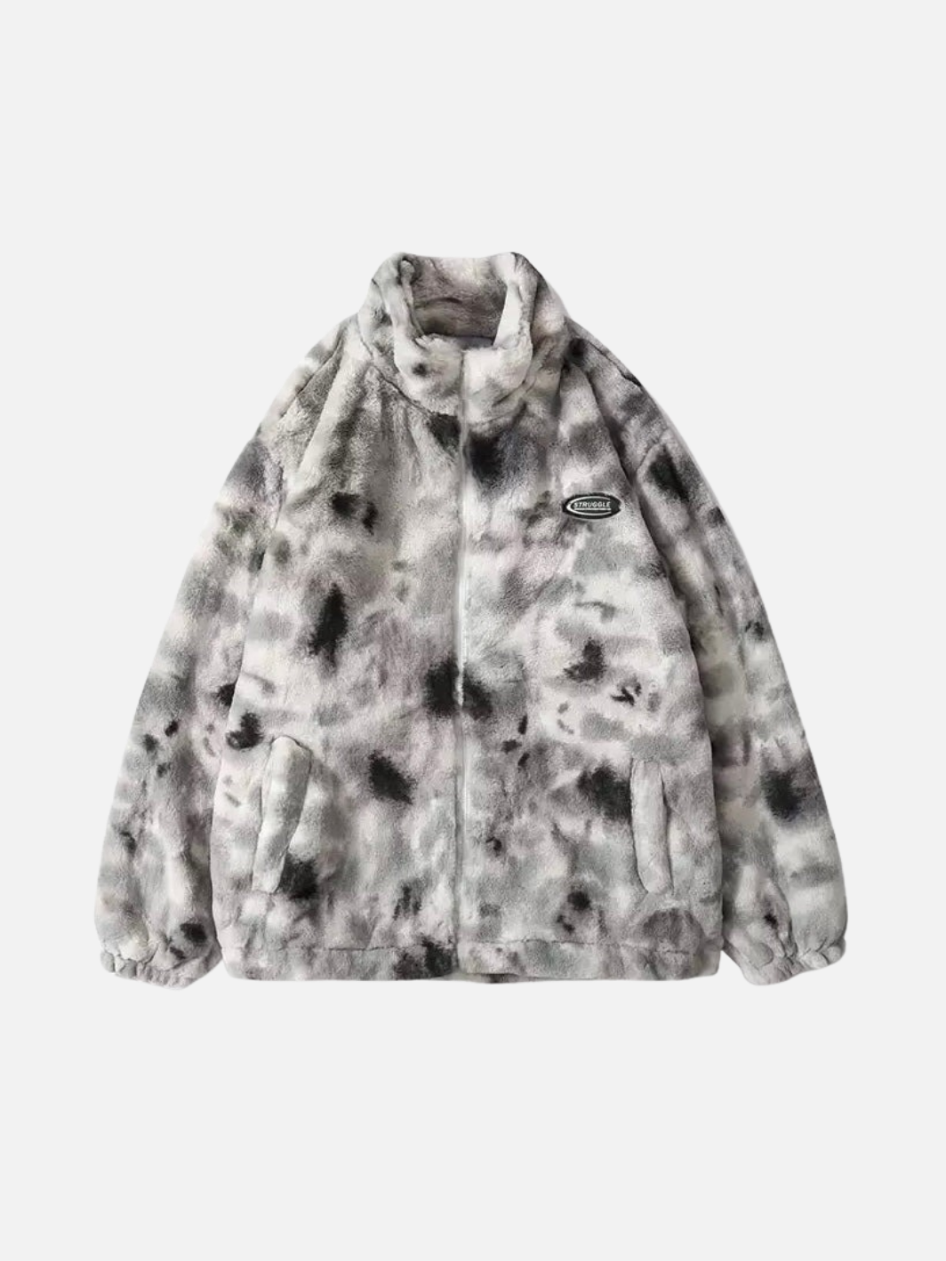Faux Fur Tie-Dye Jacket