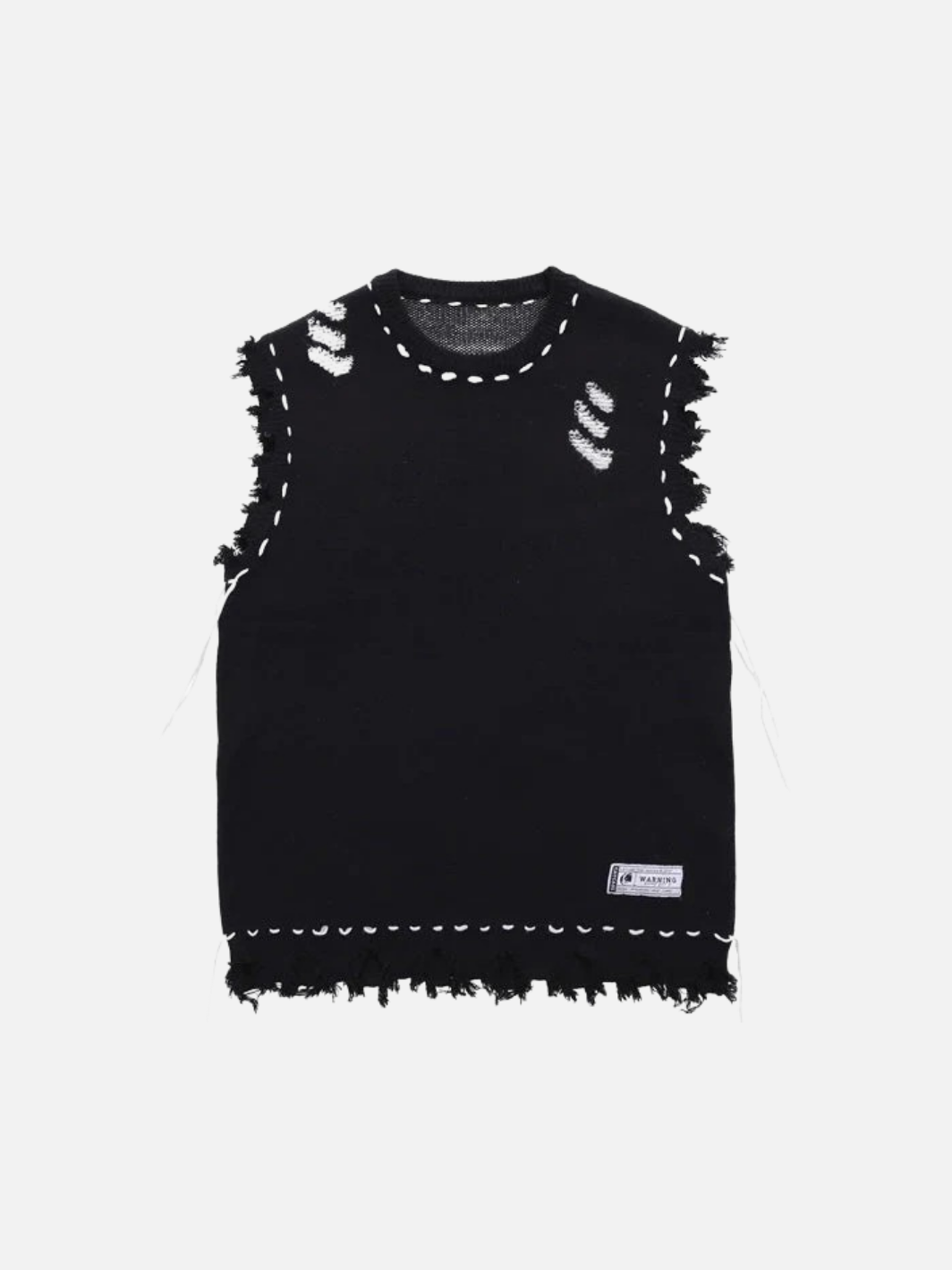 Distressed Knitted Vest