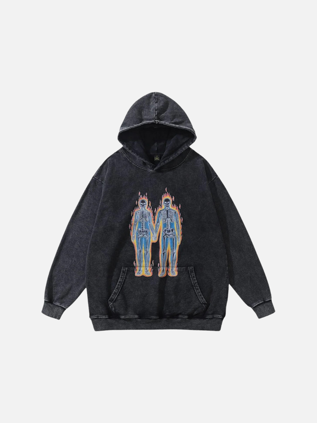 BURNING - Oversized Print Hoodie