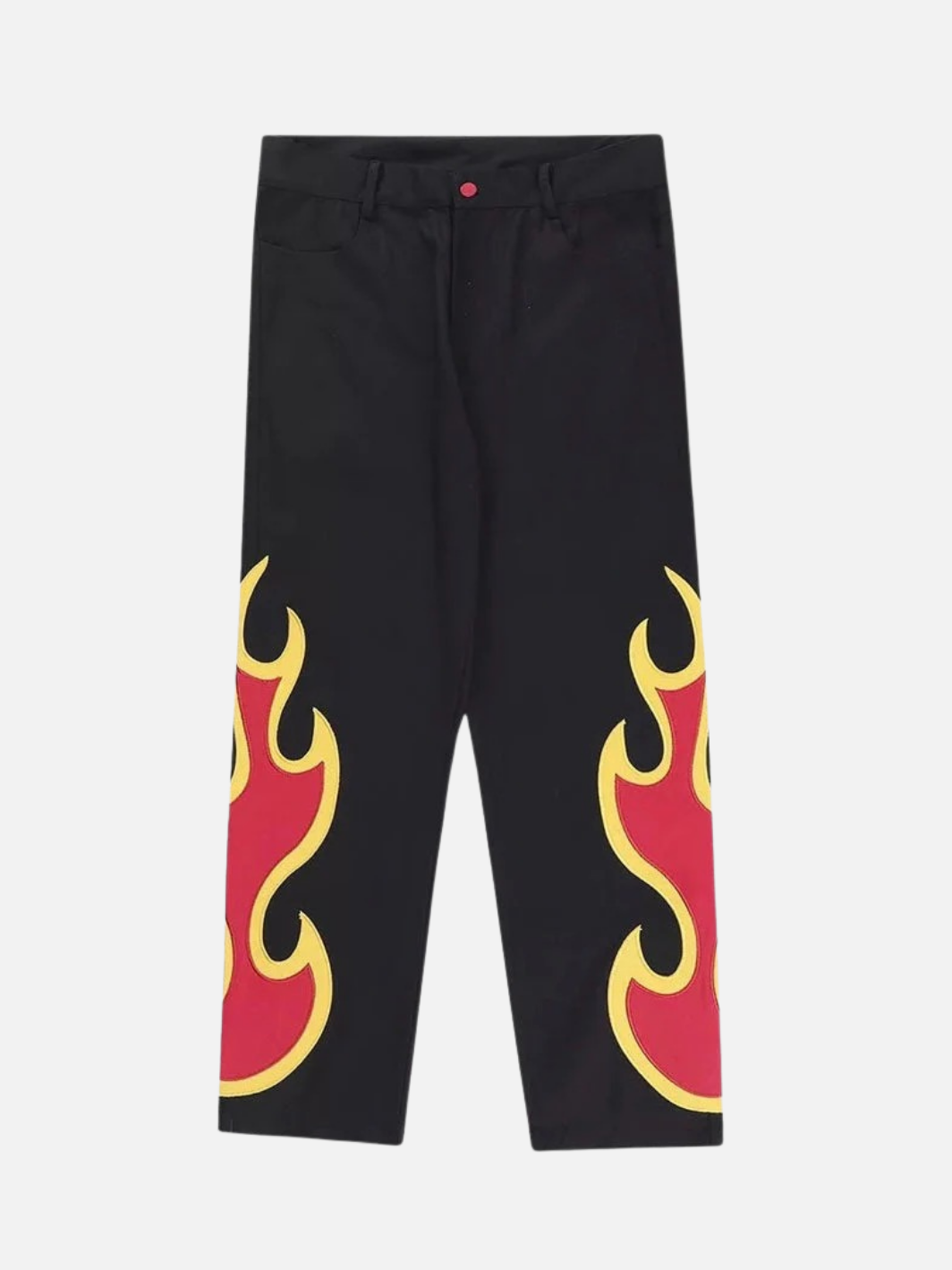 Flame Side Embroidered Pants