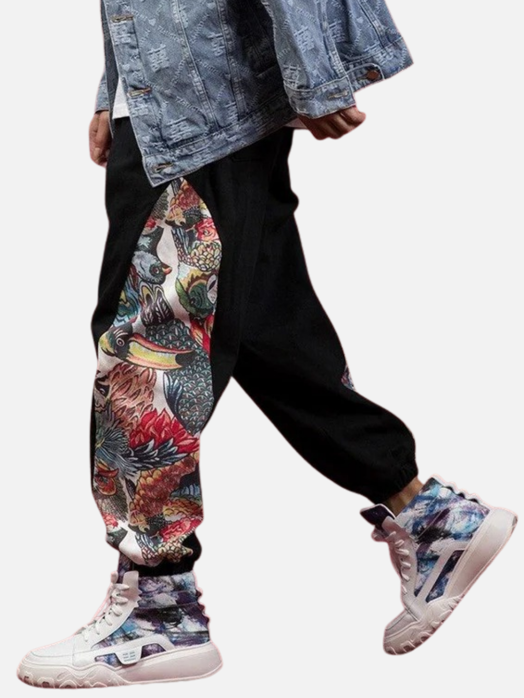 Cotton Pants - Colorful Animal Jungle Pattern