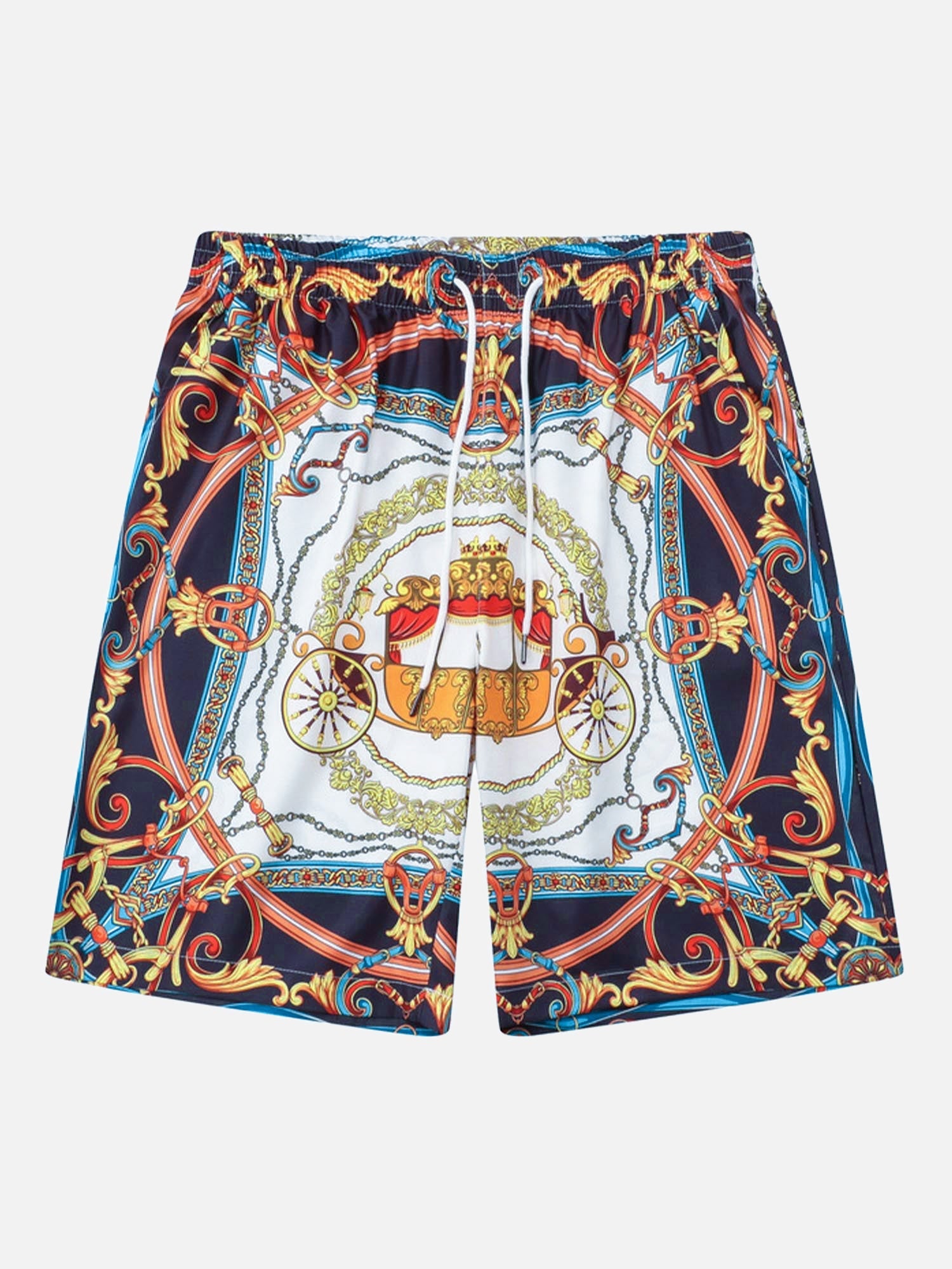 High Street Palace Style All-over Printed Shirts Short Sets