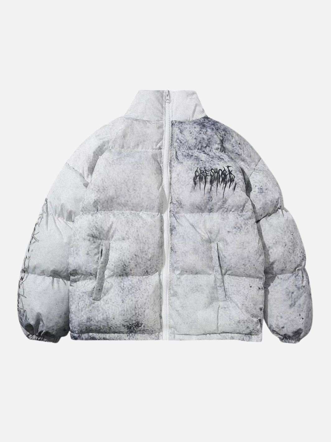 Graffiti Splash Puffer Jacket