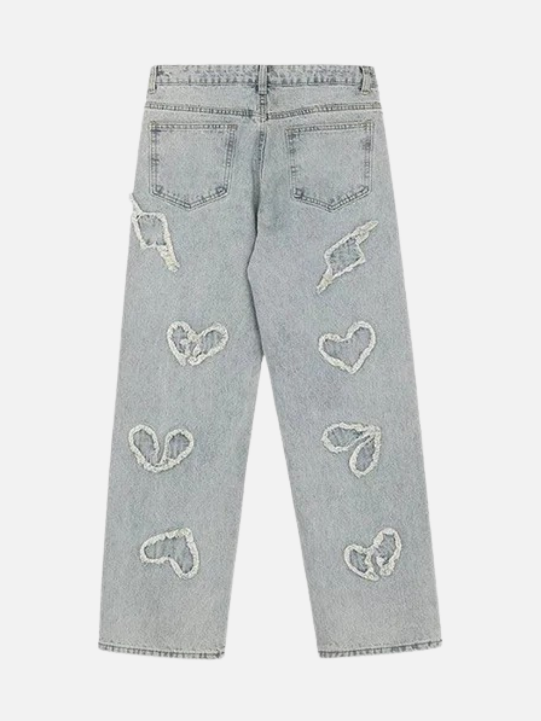 Love Embroidery Jeans