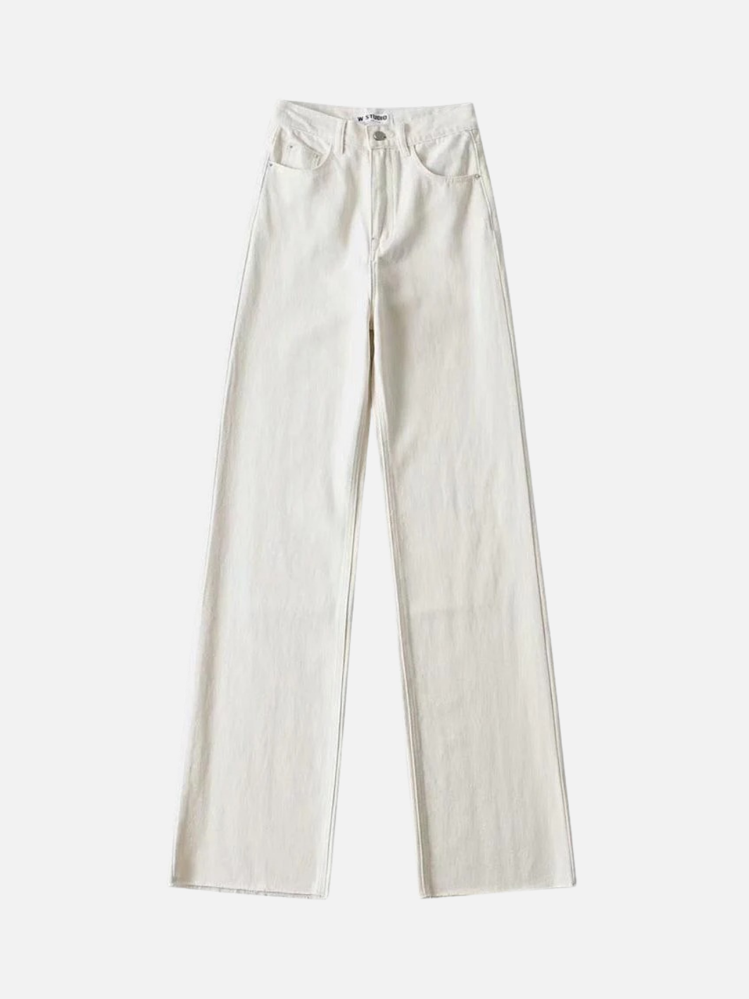 Straight High Waist Women's Denim Pants