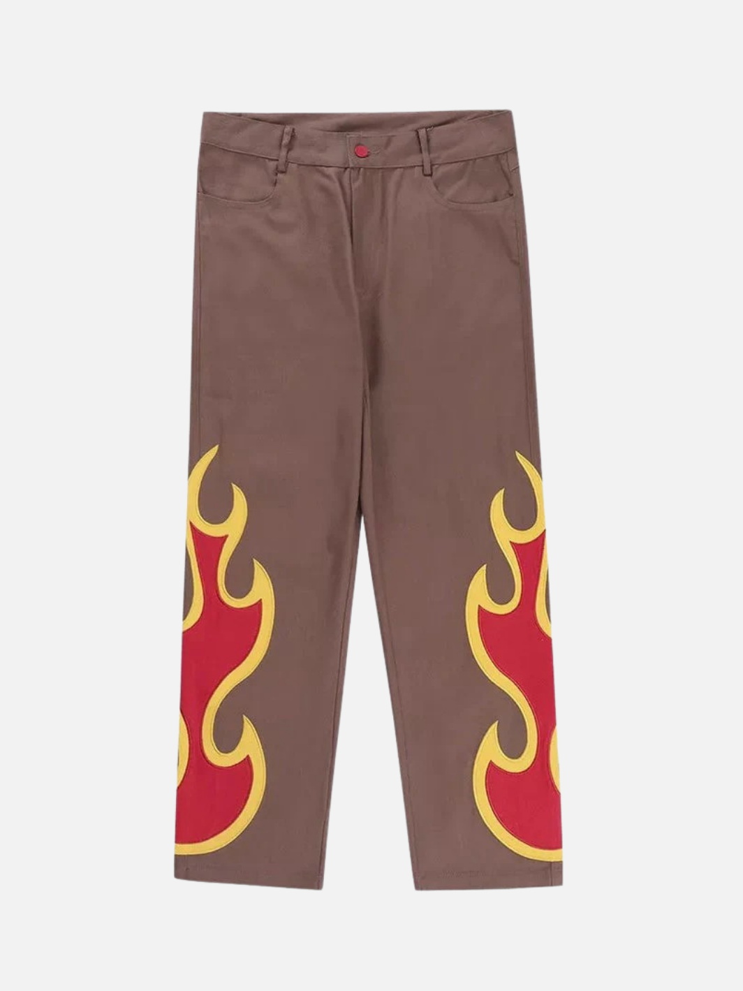 Flame Side Embroidered Pants