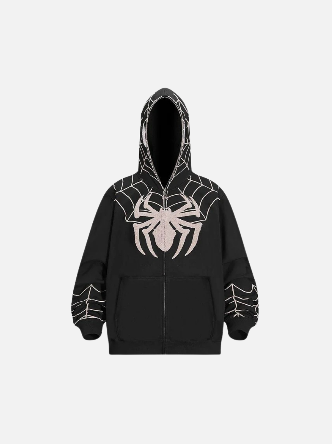 Spiderman Full Zip Hoodie Black
