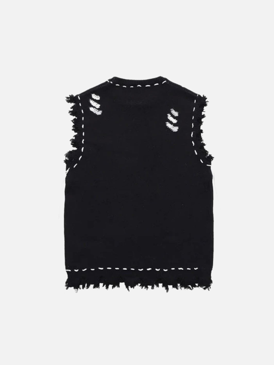 Distressed Knitted Vest
