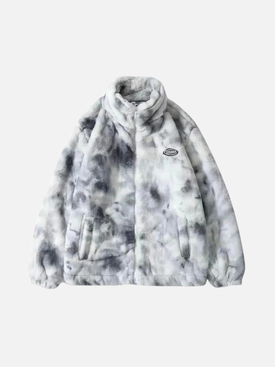 Faux Fur Tie-Dye Jacket