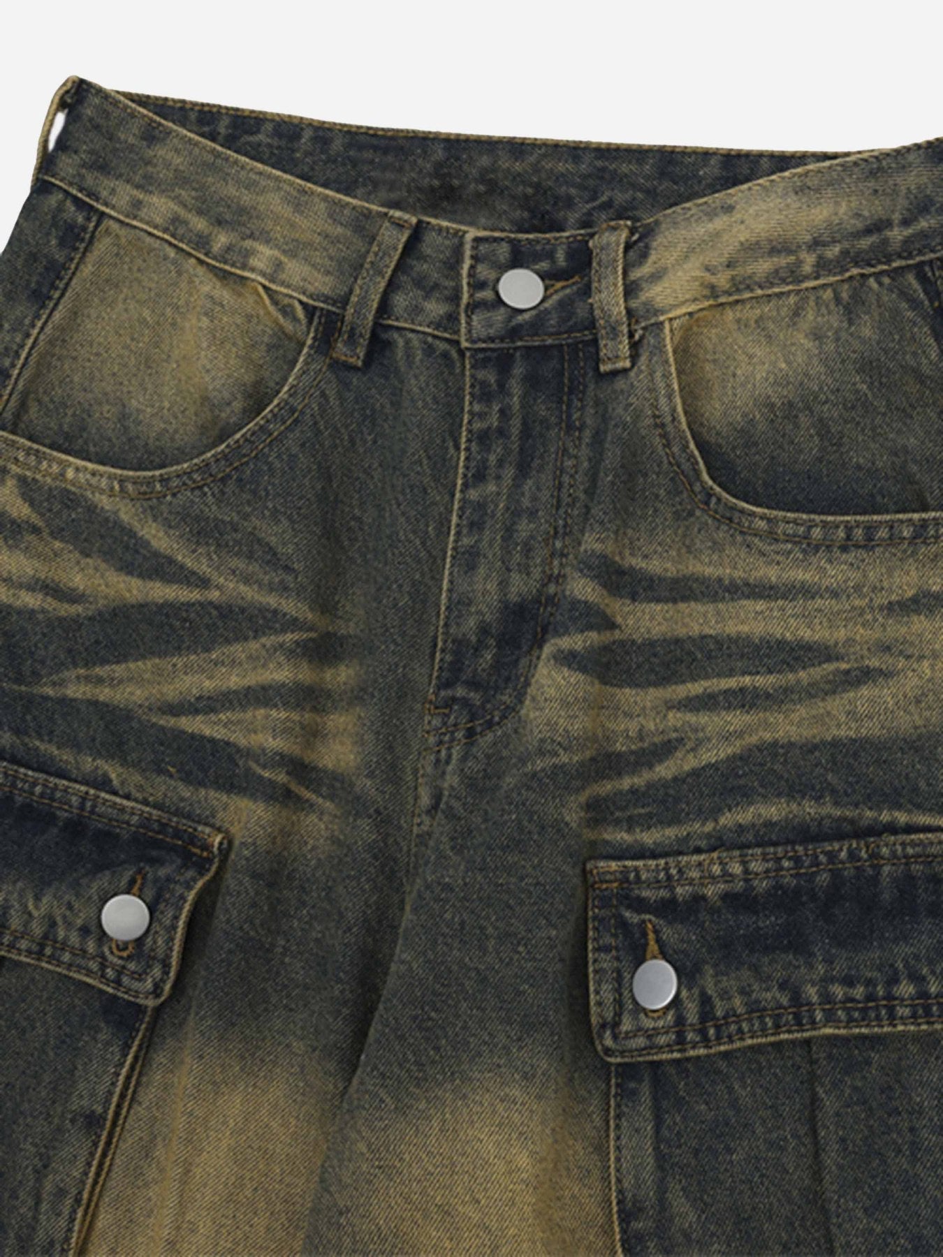 eMulti-pocket Cargo Jeans