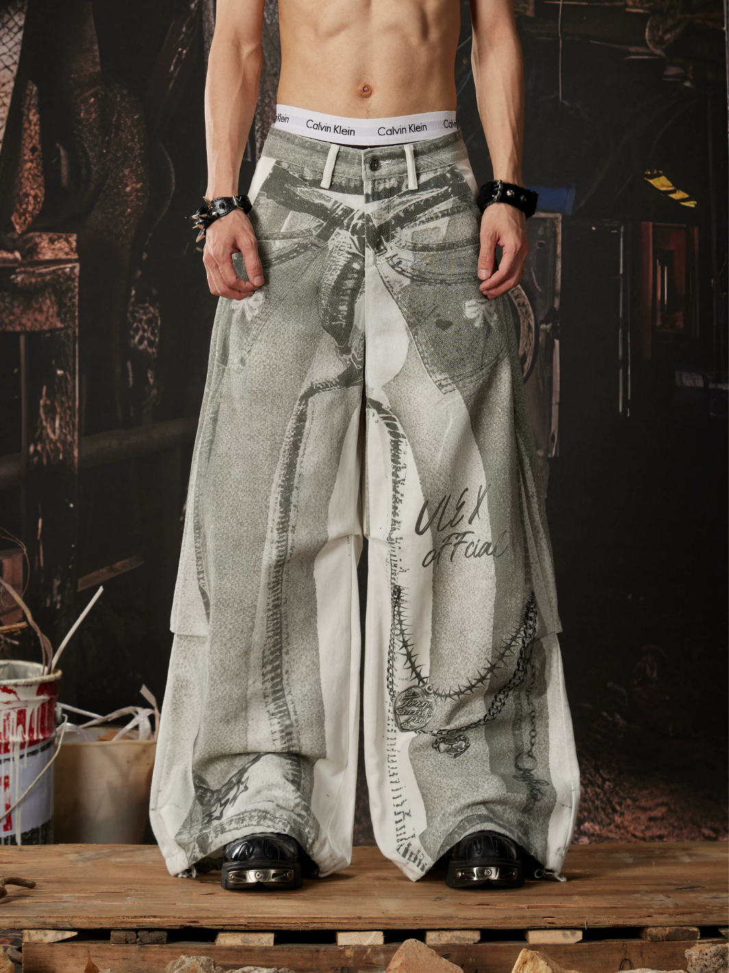 Graffiti Shadow Balloon Jeans
