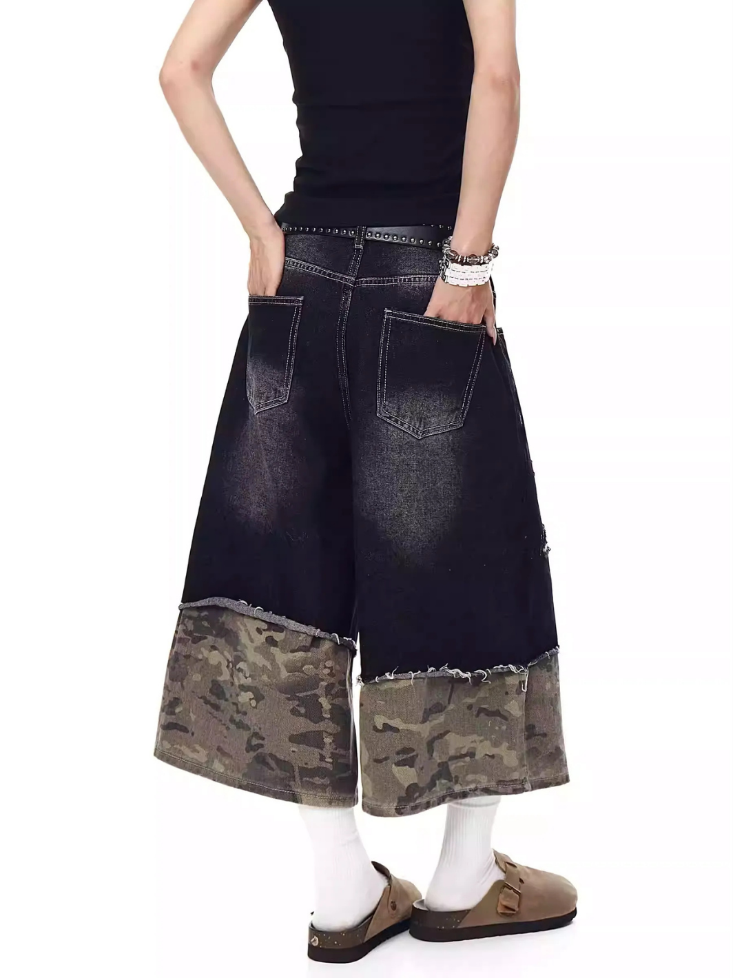 Rogue Camo Denim Shorts