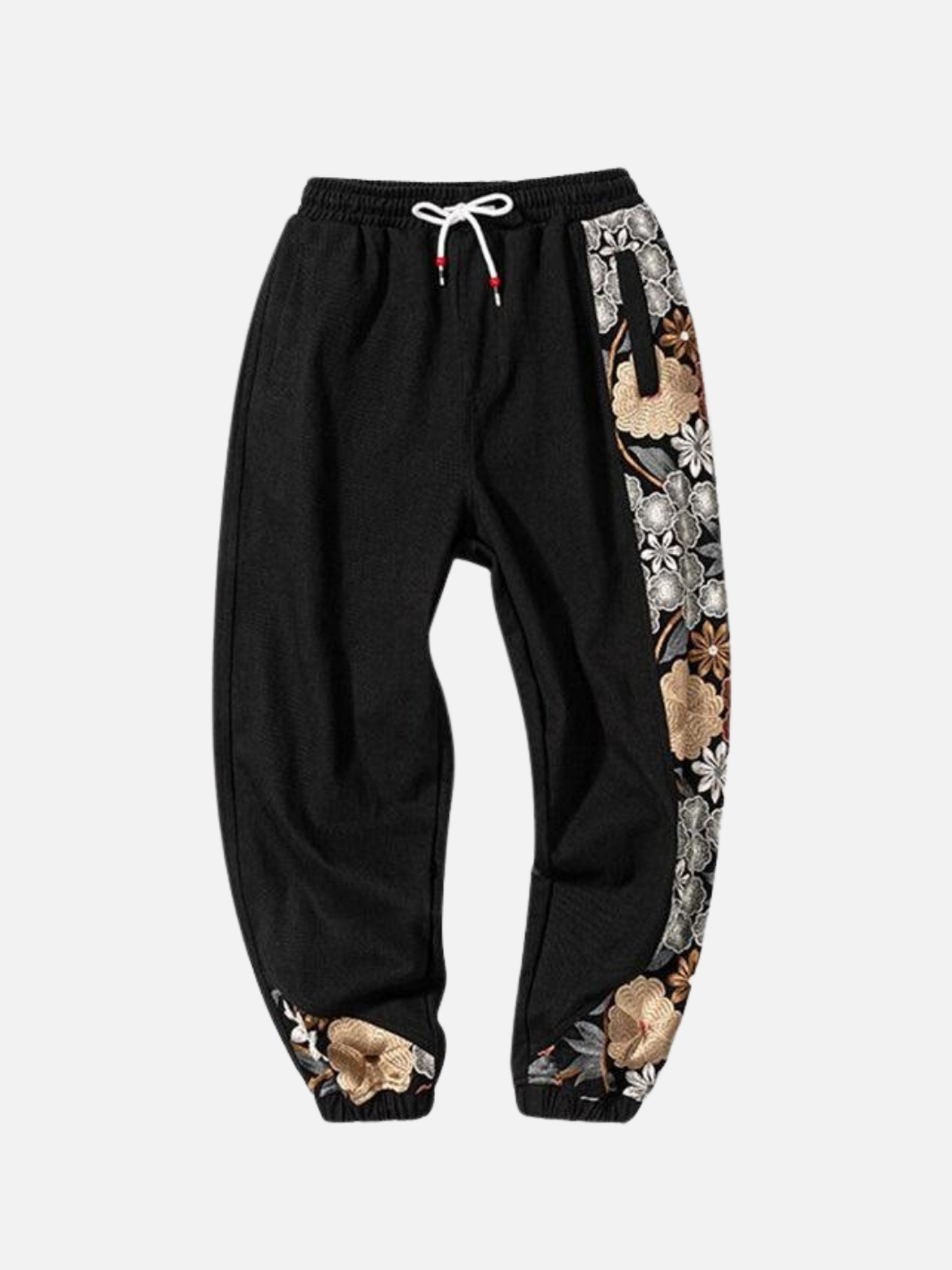 Flower Embroidery Sweatpants