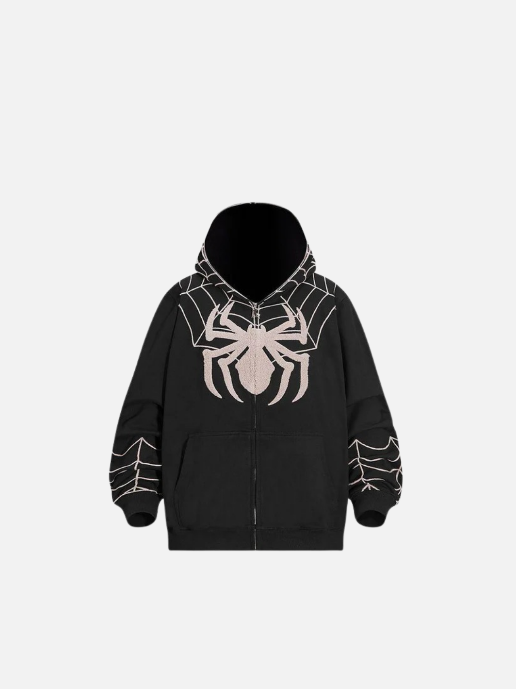 Spiderman Full Zip Hoodie Black