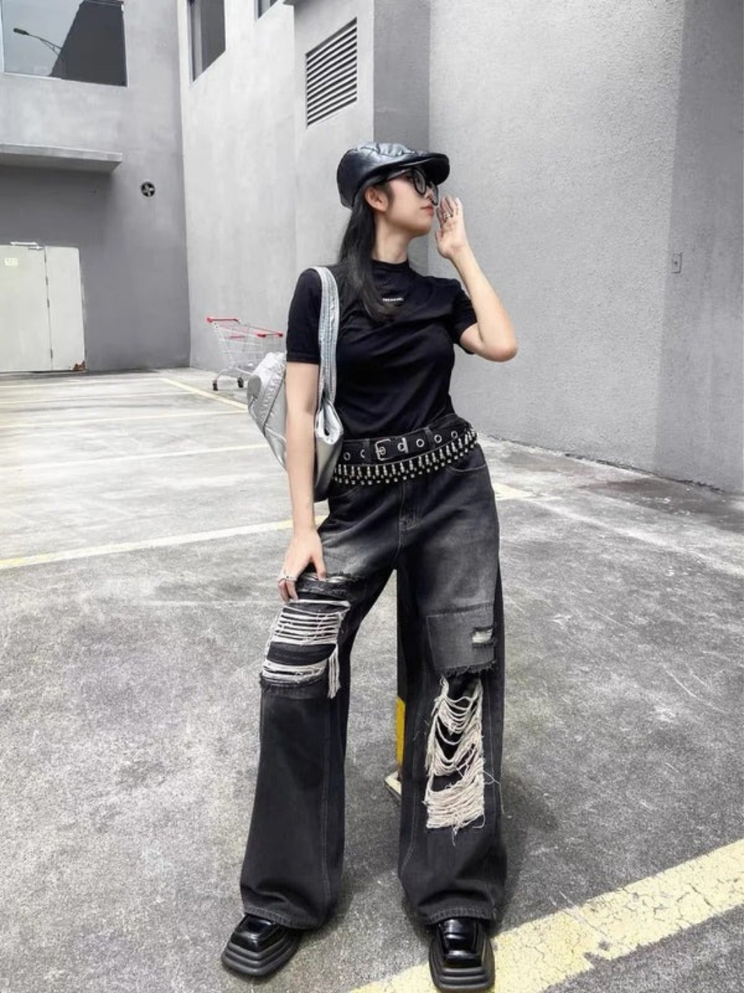 Y2k Aesthetic Gothic Women's Trousers