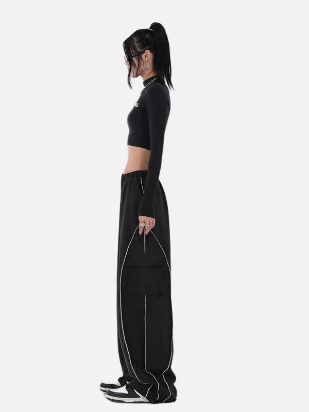 Striped Y2K Baggy Cargo Pants