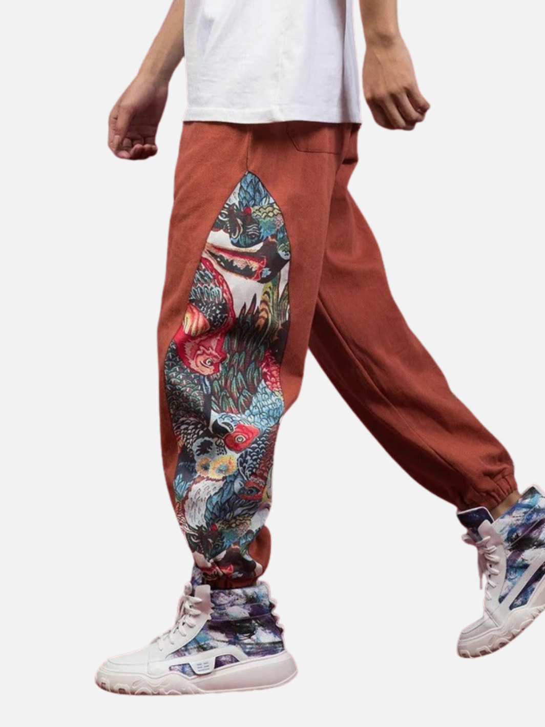 Cotton Pants - Colorful Animal Jungle Pattern