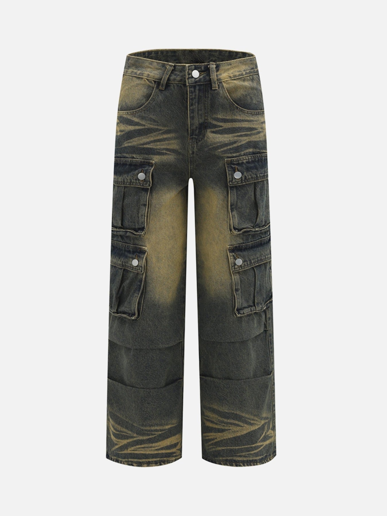 eMulti-pocket Cargo Jeans