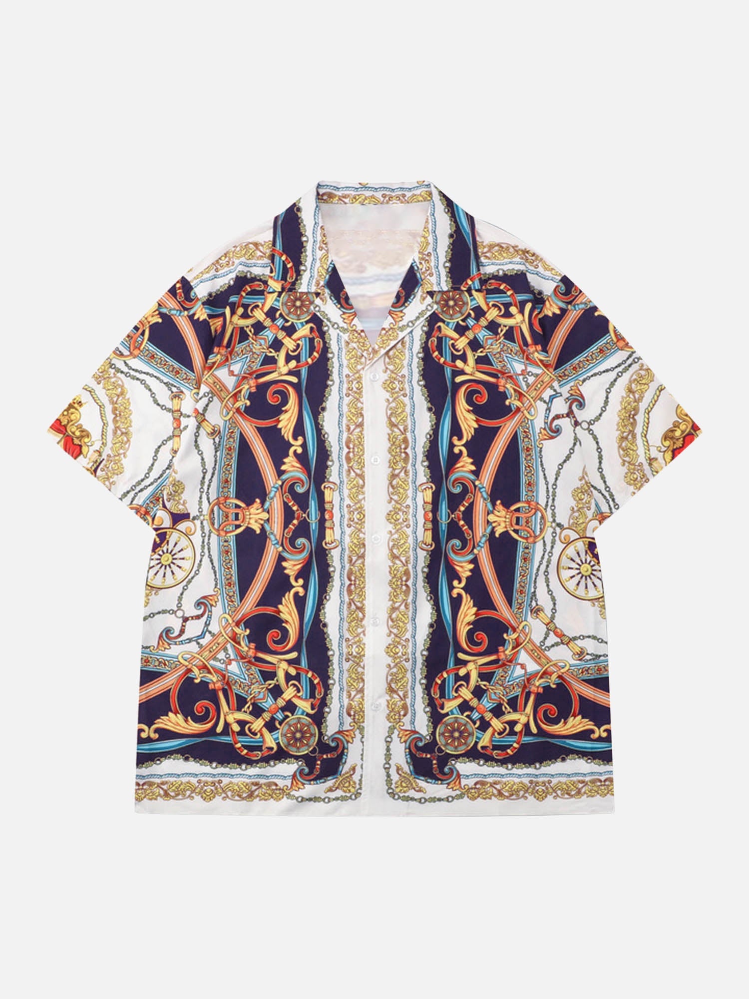 High Street Palace Style All-over Printed Shirts Short Sets