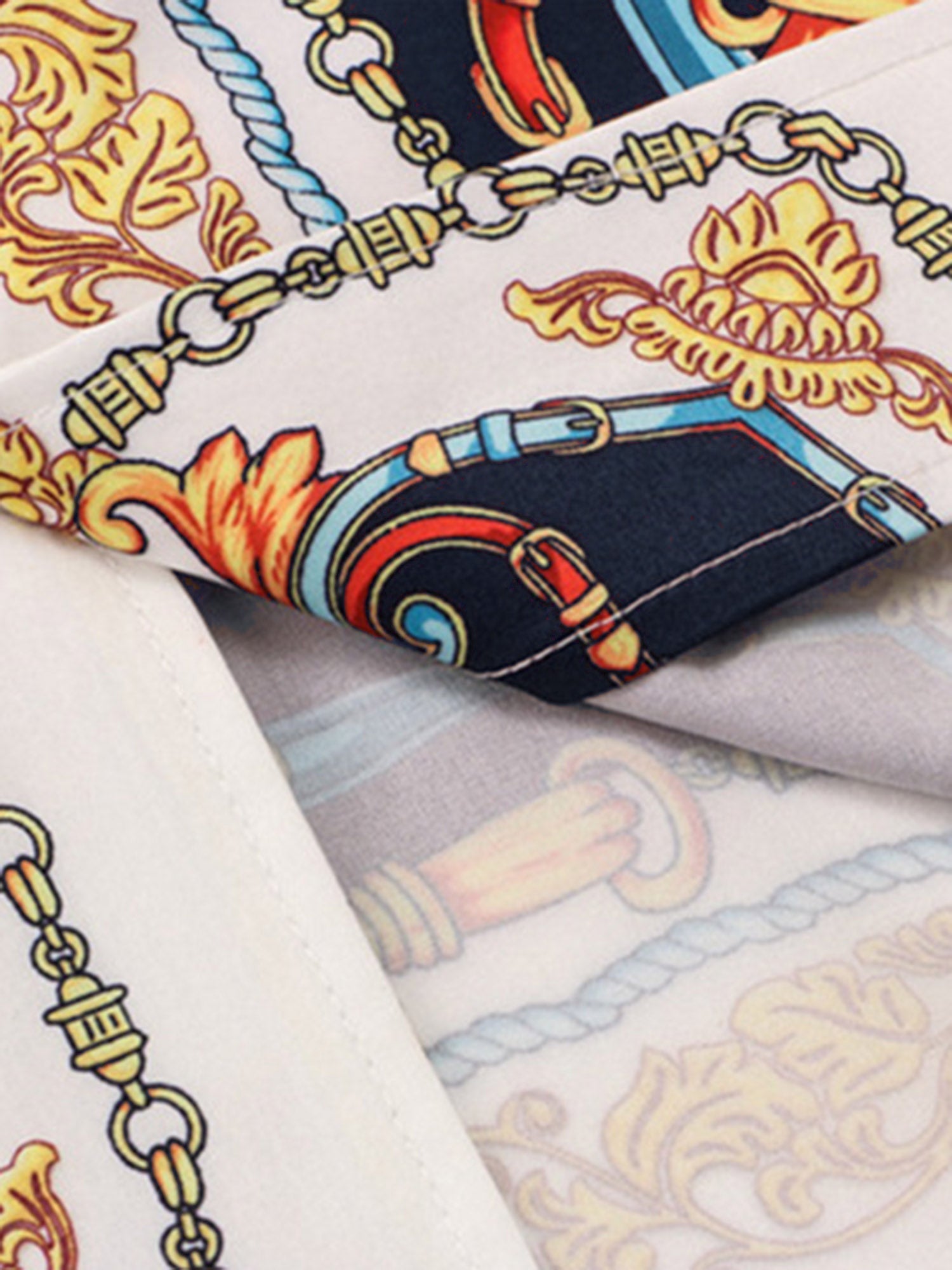 High Street Palace Style All-over Printed Shirts Short Sets