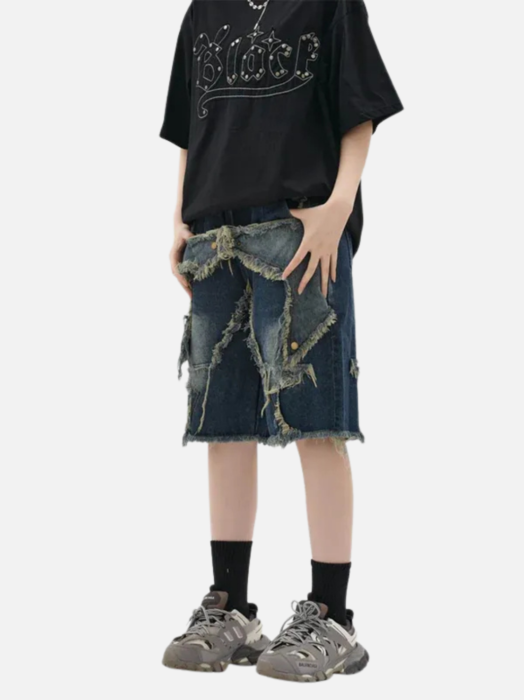 Vintage Tassel Star Denim Shorts