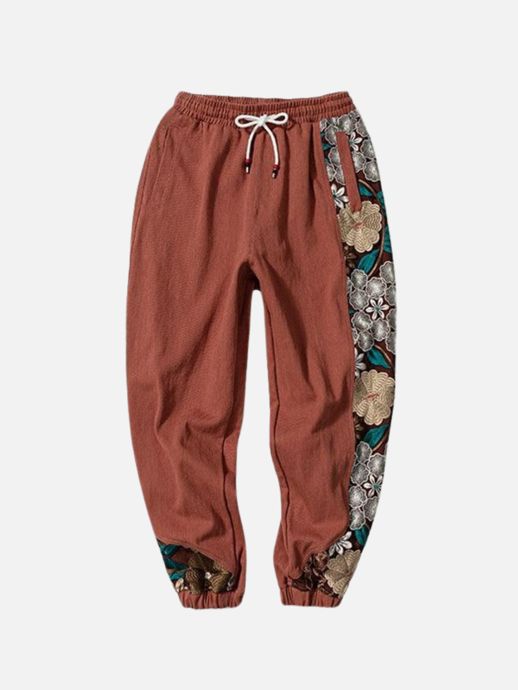 Flower Embroidery Sweatpants