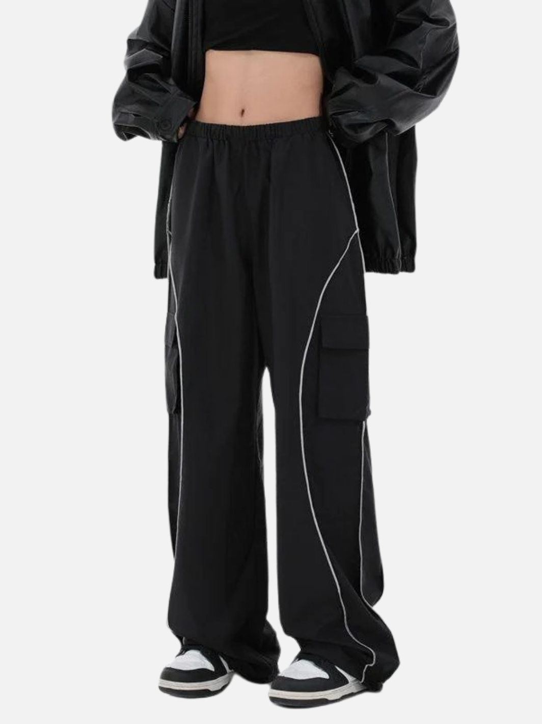 Striped Y2K Baggy Cargo Pants