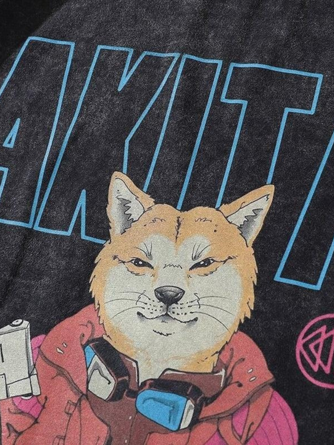 Akita T-Shirt Retro Washed Style
