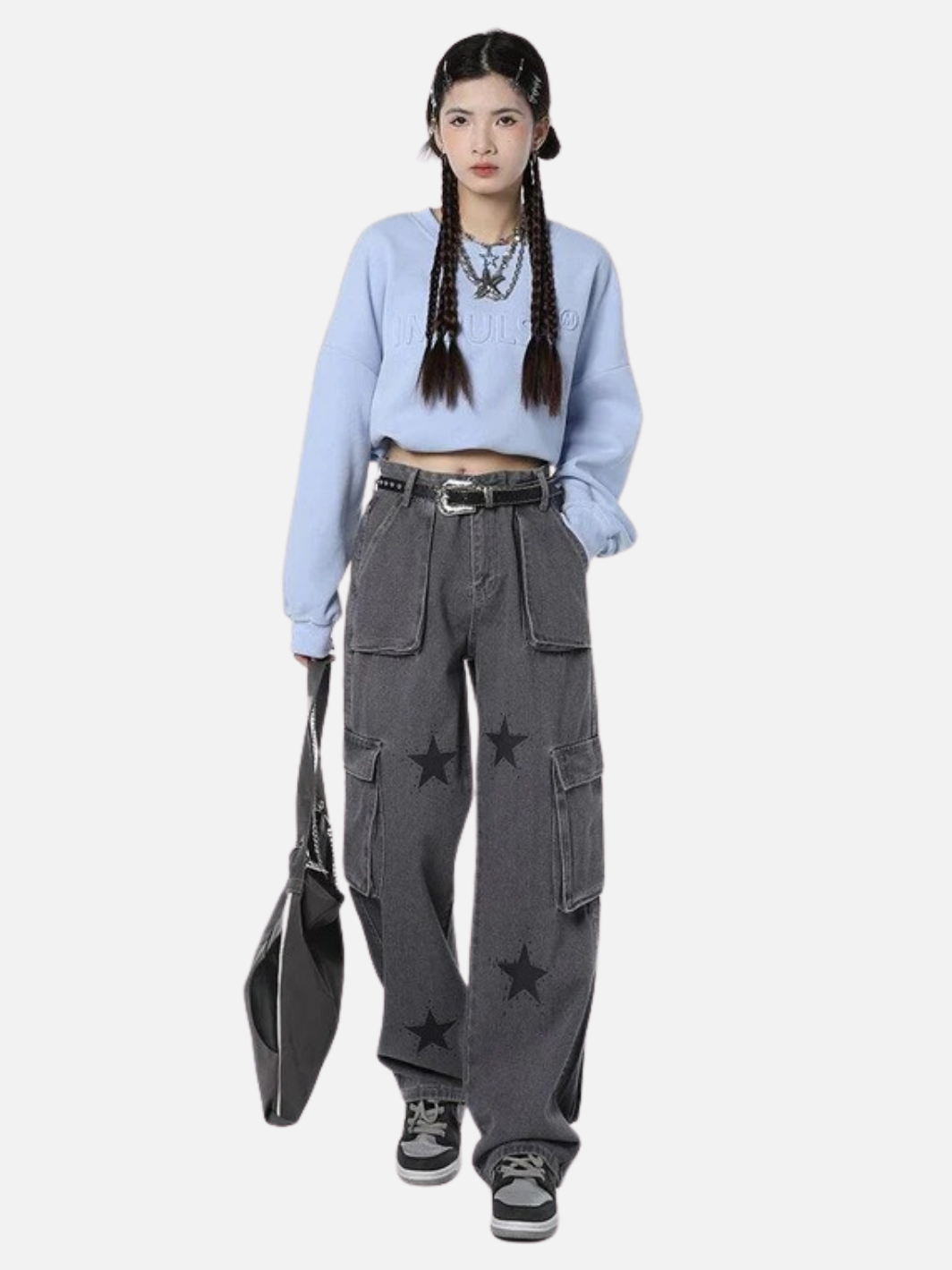 Y2K Stars Graphic Jeans