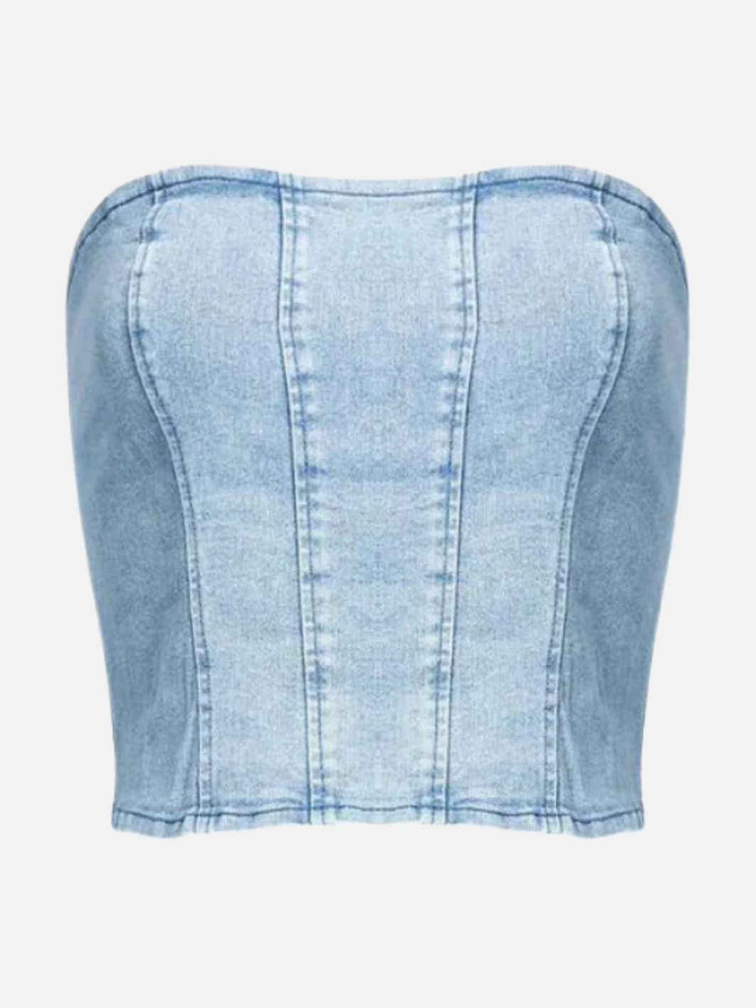 DENIM DELIGHT SKIRT BUSTIER SET