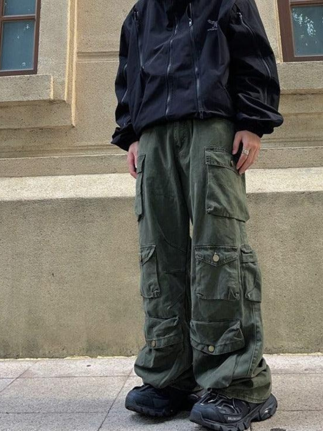 All-Over Pockets Cargo Pants