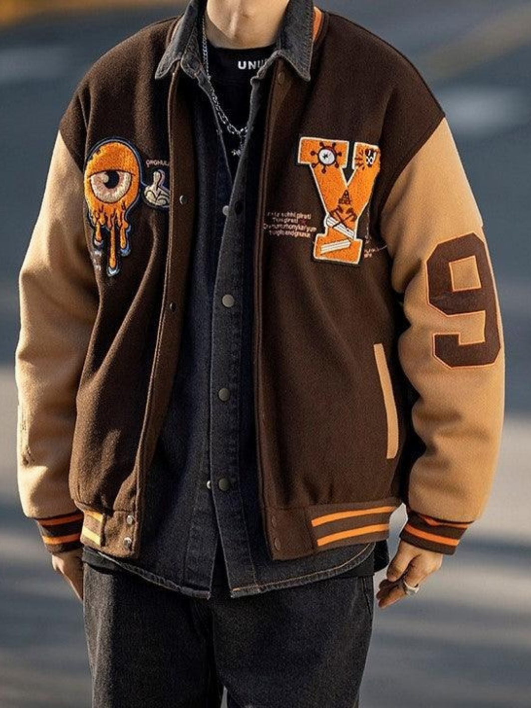 Vintage Baseball Embroidery Jacket, Unisex