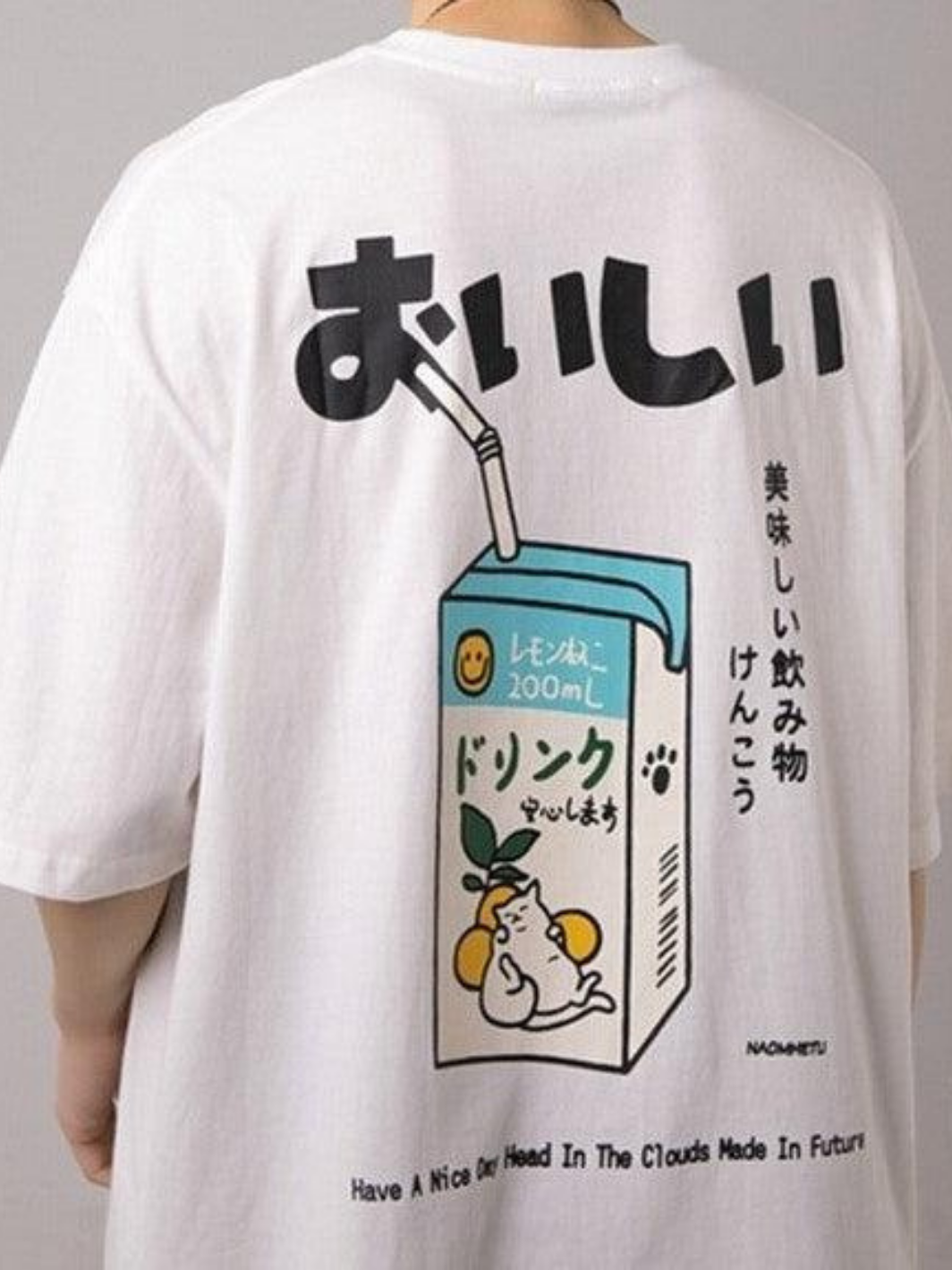 Japanese T-Shirt Kanji Drink