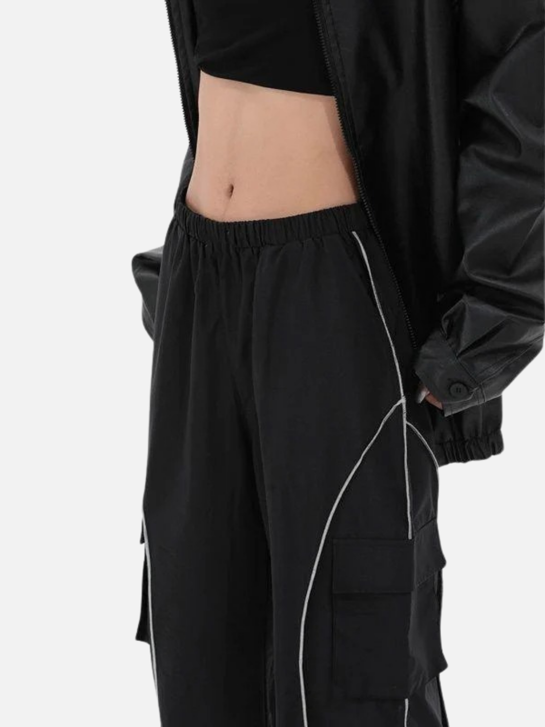 Striped Y2K Baggy Cargo Pants