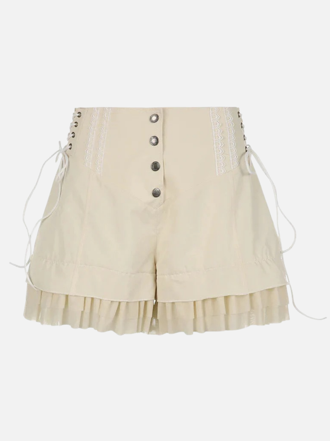 Cream Ruffle Skirt