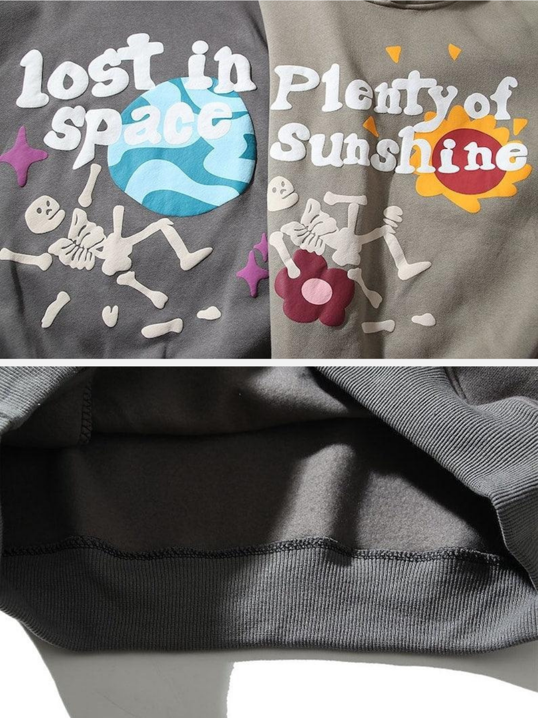 Plenty Of Sunshine Hoodie, Foam Print Streetwear Unisex Pullover Hoodie