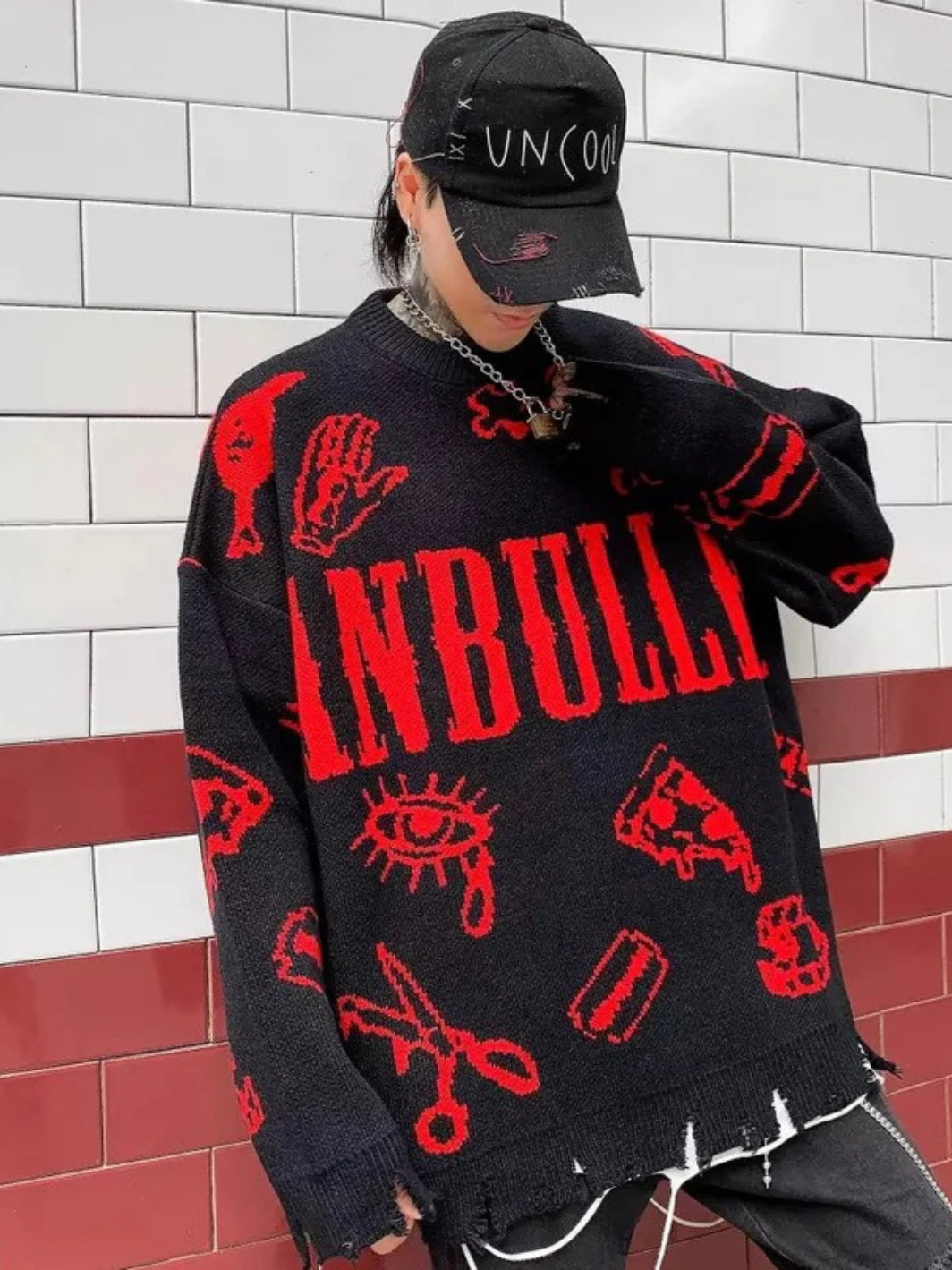 Lifestyle Icons Distressed Sweatshirt