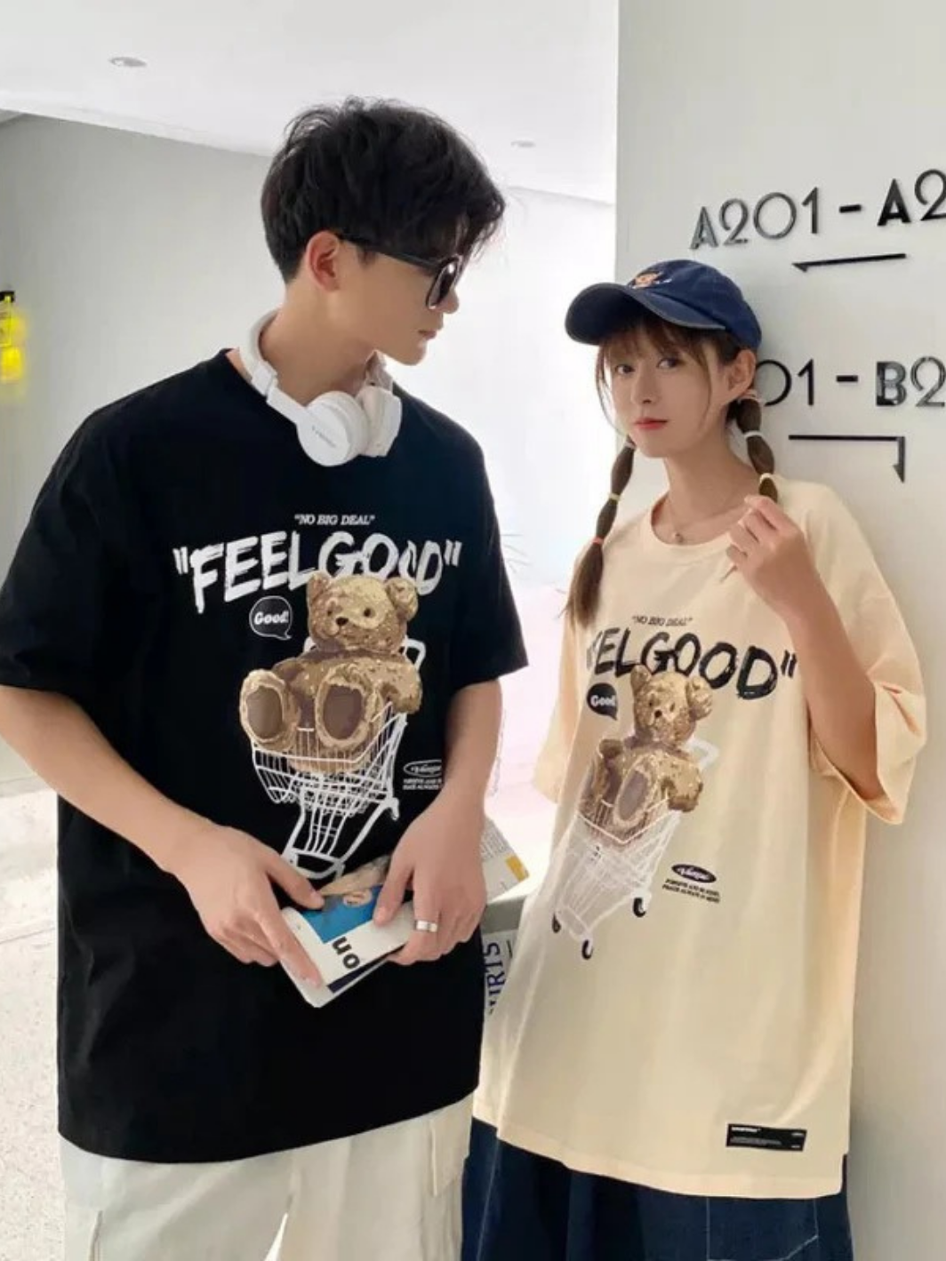 “FEEL GOOD” Bear T-Shirt