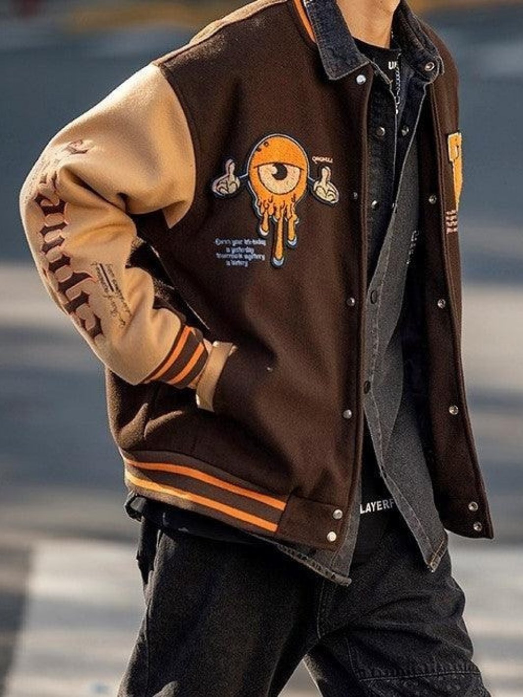 Vintage Baseball Embroidery Jacket, Unisex