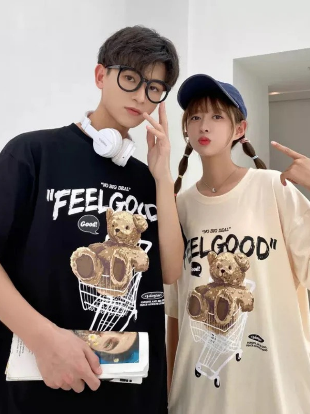 “FEEL GOOD” Bear T-Shirt