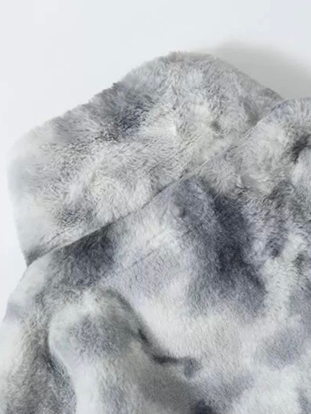 Faux Fur Tie-Dye Jacket
